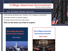 Tablet Screenshot of collegeamericangovernment.org